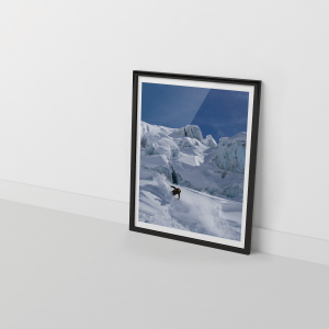 Carving sous les séracs