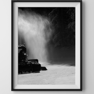 Piste en cours de damage