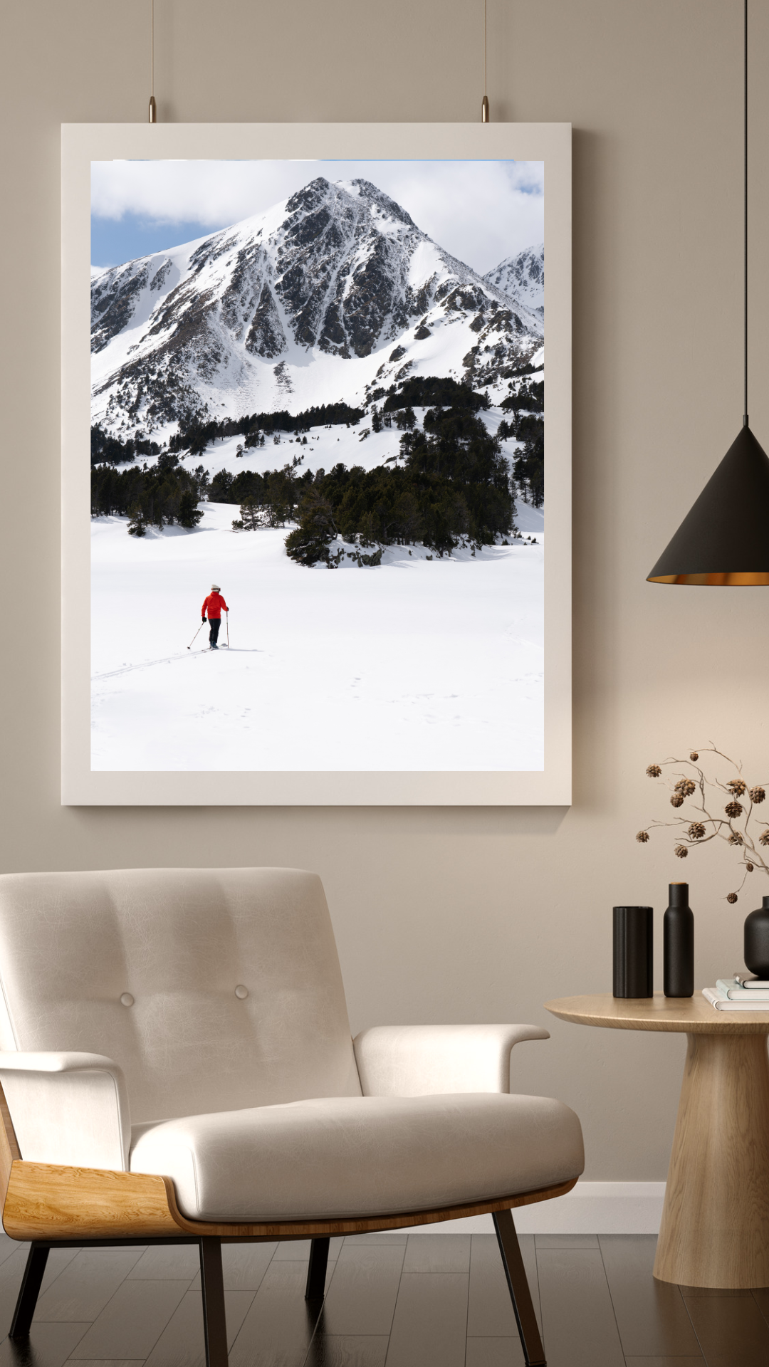 Ski sur le lac des Campos